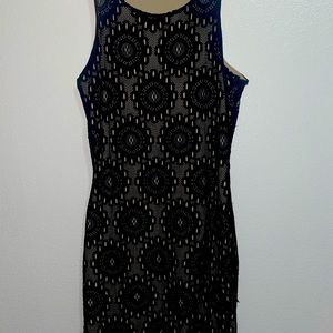 Black and nude dress small